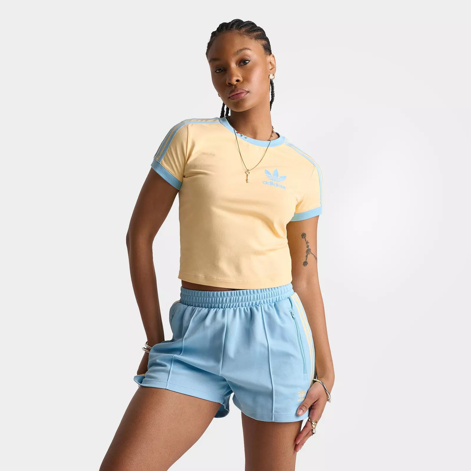Women's adidas Originals adicolor 3-Stripes Baby T-Shirt | JD Sports (US)