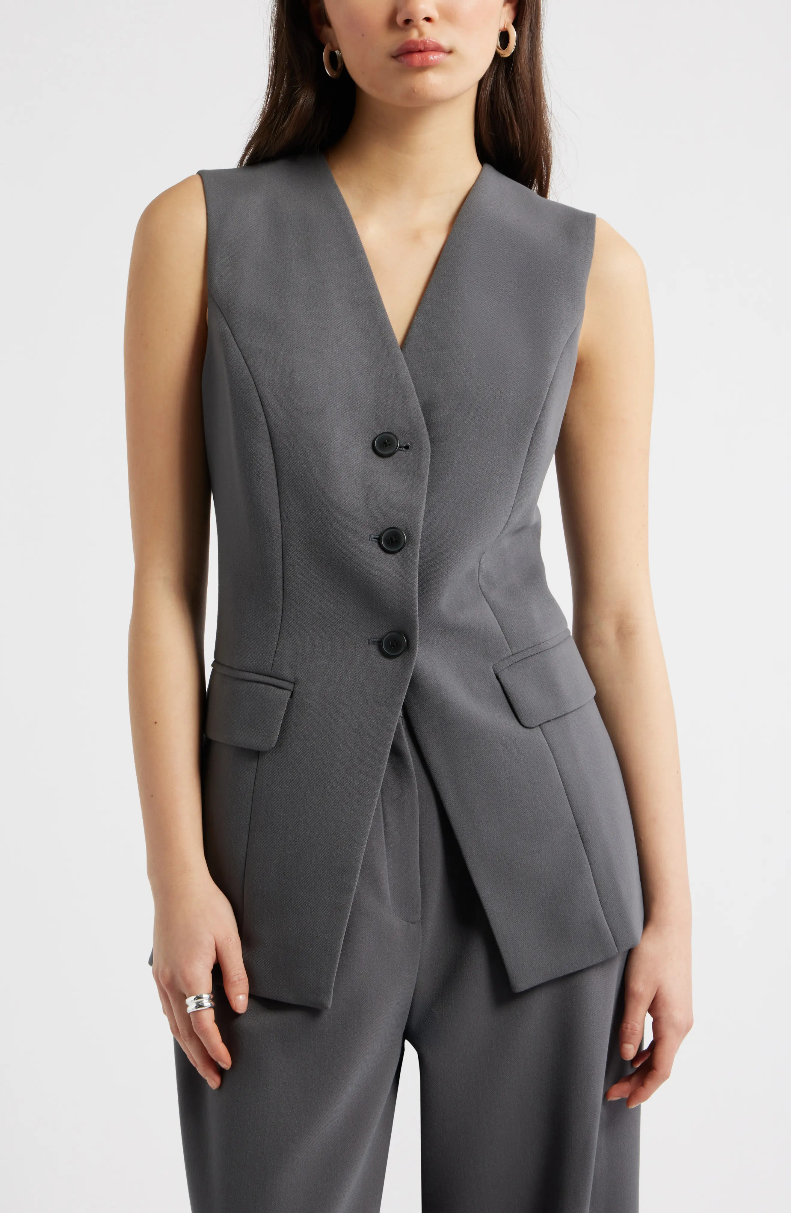 The Icon Collarless Vest (Women) | Nordstrom | Nordstrom