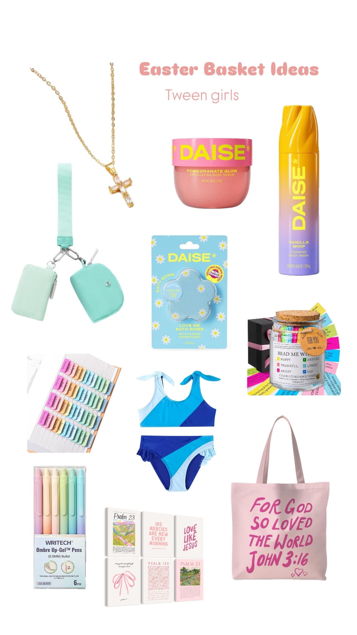 Easter Basket Ideas - Tween Girls
#Easter #Easterbasket