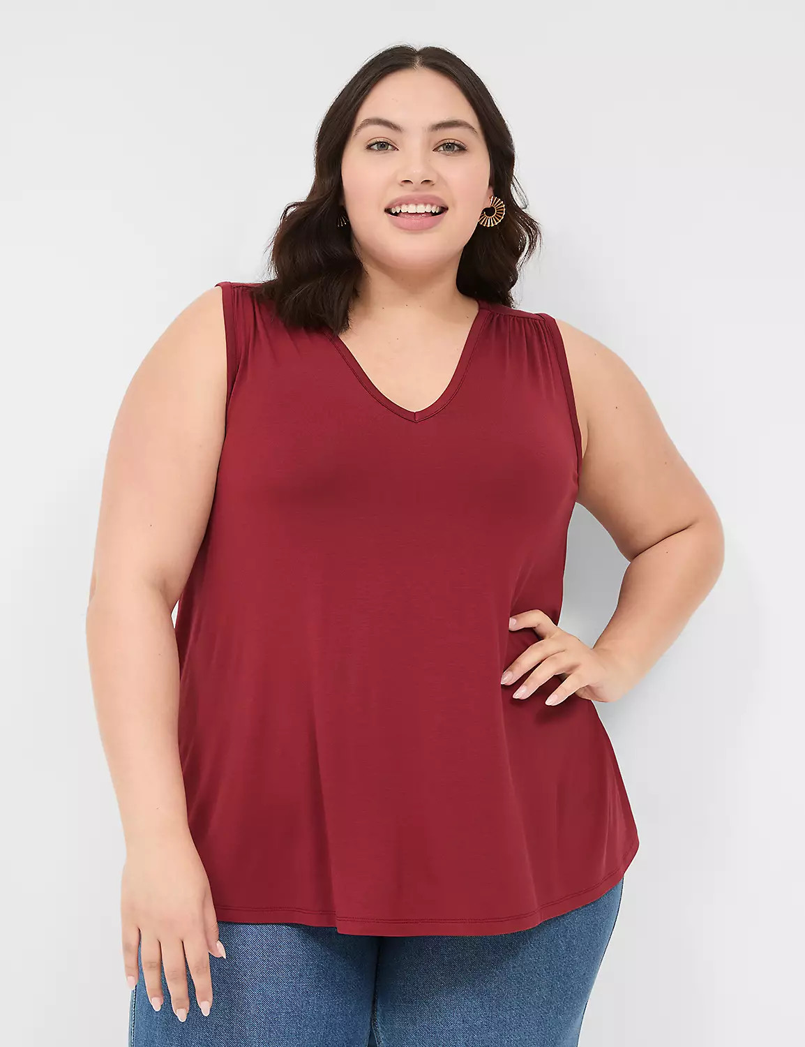 Swing Cinch-Shoulder Tank | LaneBryant | Lane Bryant (US)