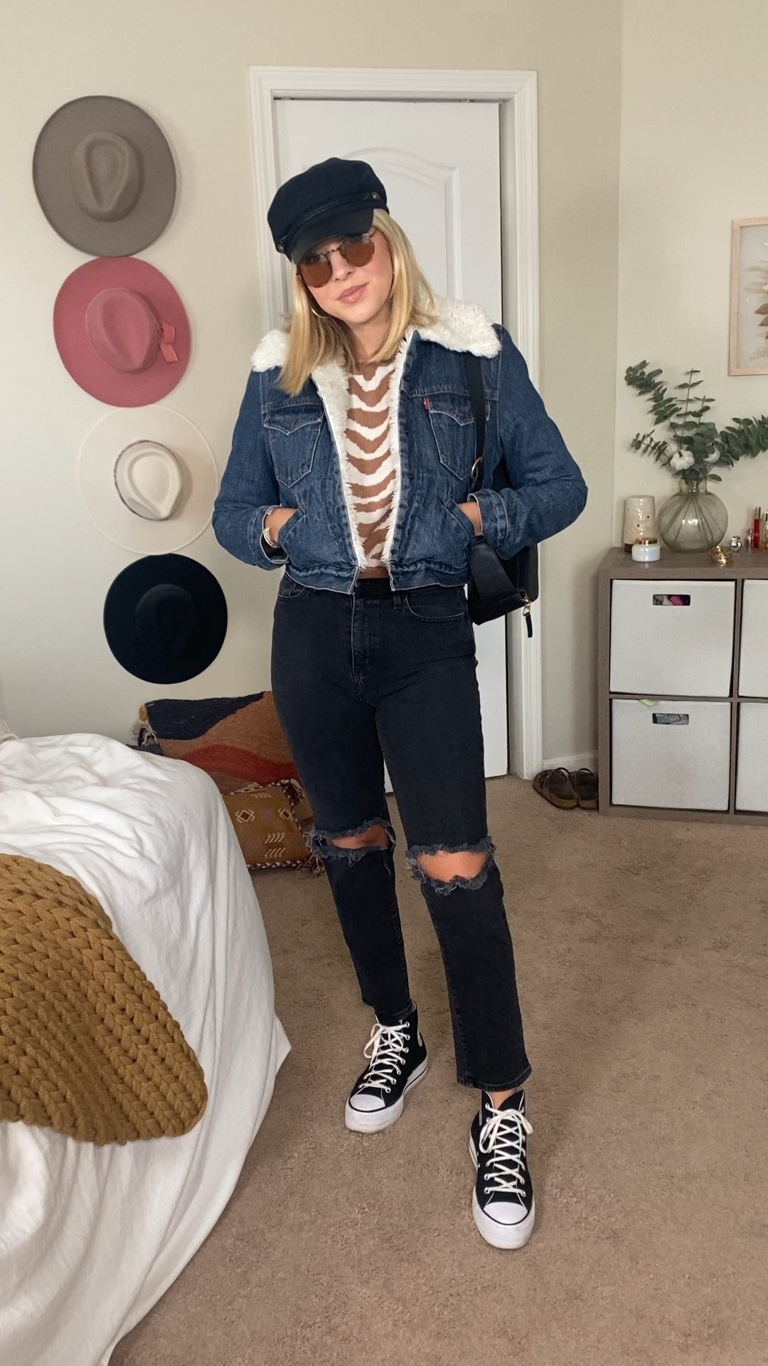 Day 10 of realistic outfits / fall fashion / fall outfit / converse / black jeans /jean jacket / fall inspo / outfit ideas 

#LTKstyletip #LTKshoecrush #LTKSeasonal