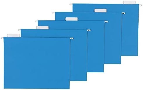 AmazonBasics Hanging Folders, Letter Size, Blue, Pack of 25 | Amazon (US)