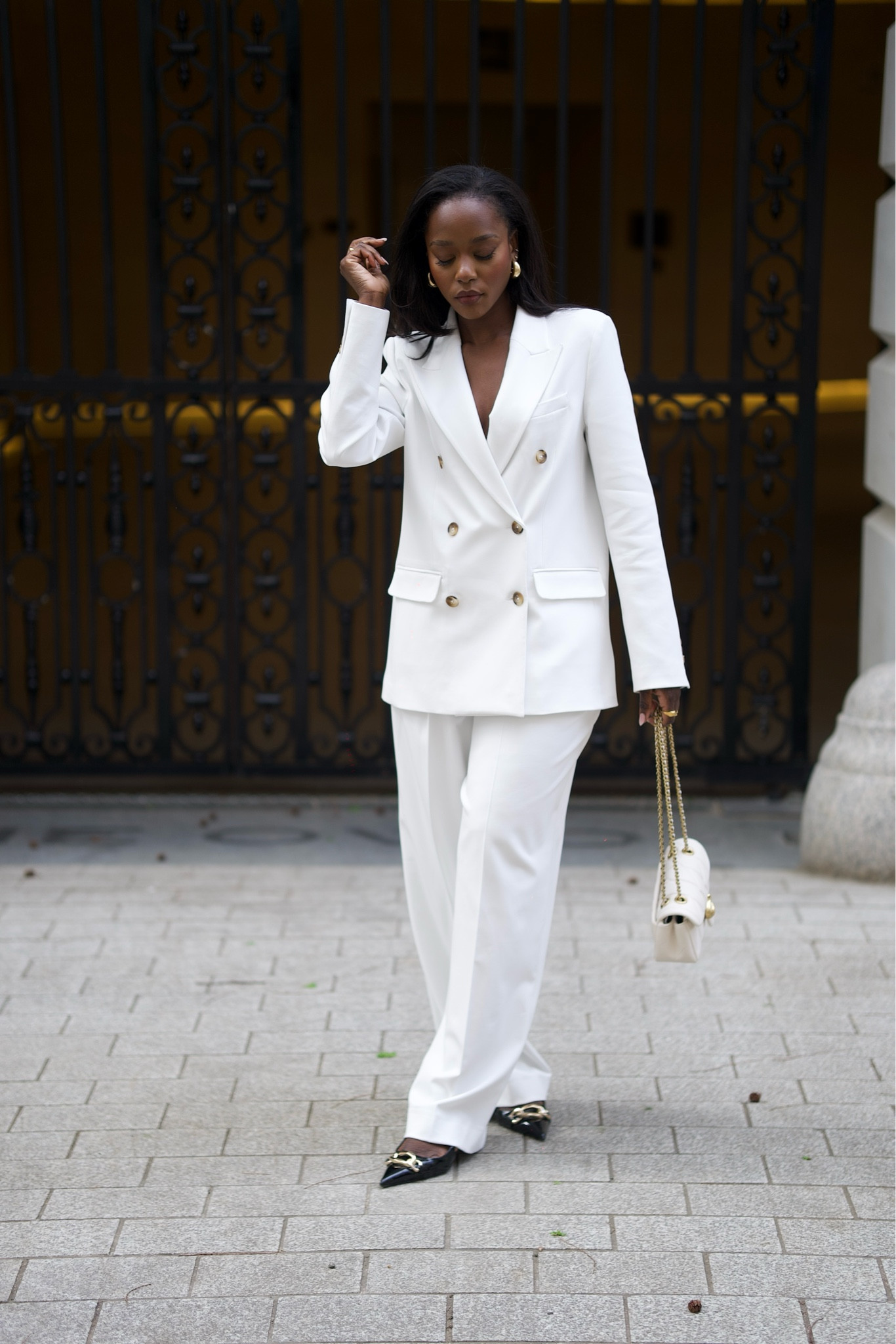 Spring White suit- John Lewis 

- The new Coach Tabby 20 bag mini size 
- This is the most fitting White tailored trousers I’ve put on in a while, I wear 8 and it fits very well around waist and hips
- Blazer in Size 8
- Wearing Sling back flats from H&M but I’ve linked cream ones from Dune, where you can achieve that full white look for spring 

#LTKstyletip #LTKeurope #LTKfindsunder100