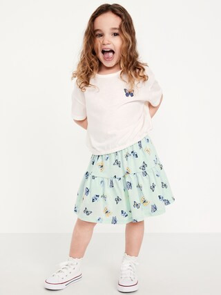 Short-Sleeve Graphic T-Shirt and Skort Set for Toddler Girls | Old Navy (US)