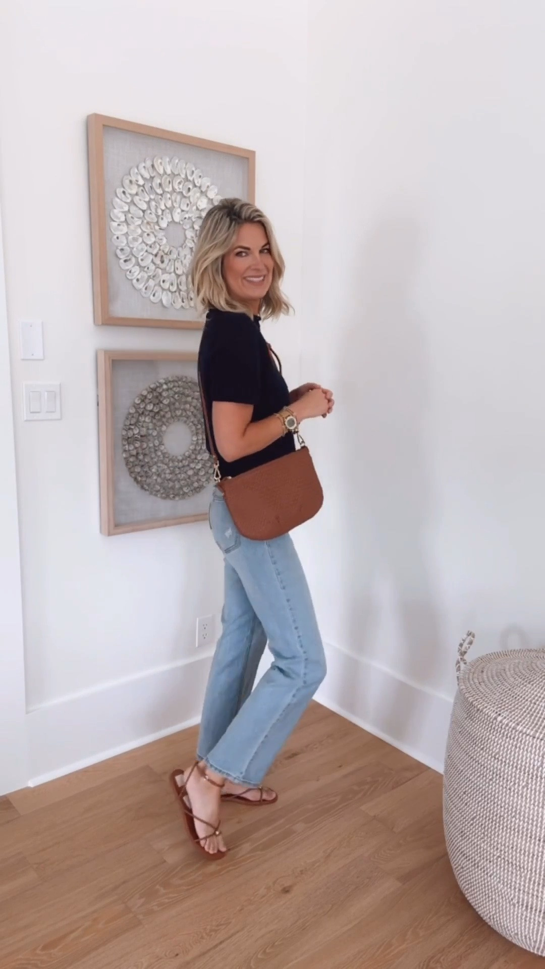 Straight leg jeans are having their season!  I wanted a cropped fit so I am 5’11” wearing 4 regular in these $15 jeans and size small in the sweater.

#LTKgrwm #LTKTall #LTKootd