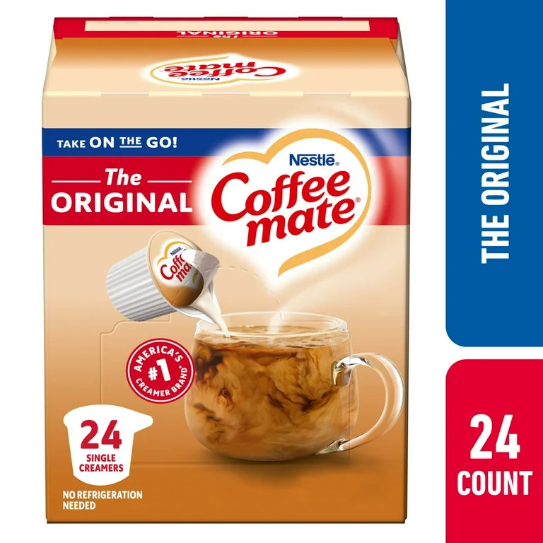 Nestle Coffee Mate, The Original Liquid Coffee Creamer Singles, 9 fl oz, 24 Count | Walmart (US)
