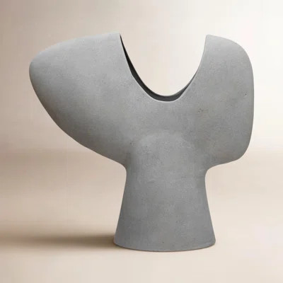 Novak Gray 15.25" Terracotta Table Vase | Wayfair North America