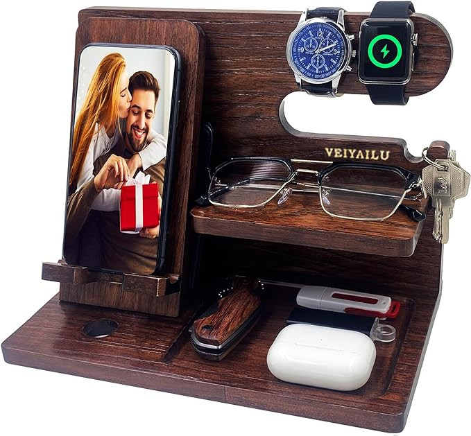 Gifts for Men Women Brother Boss Boyfriend Him Nightstand Organizer Gifts for Dad from Daughter S... | Amazon (US)