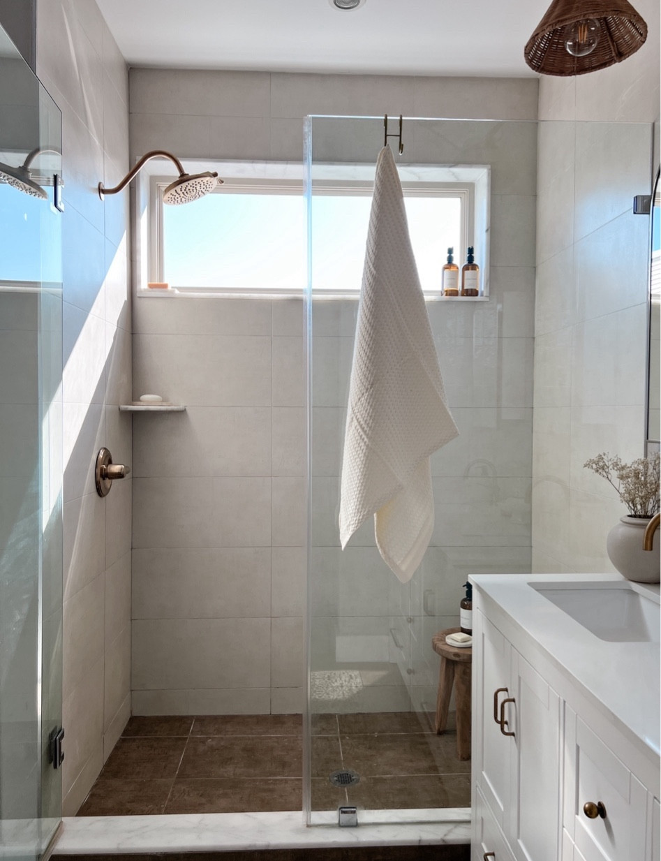 Primary bathroom walk in shower 

#LTKhome