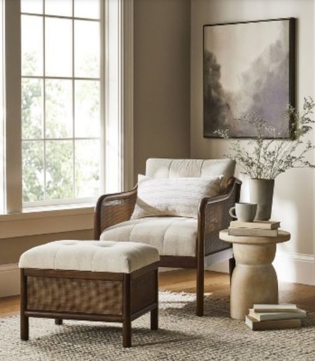 I love this accent chair and ottoman from Target! 

#LTKhome #LTKstyletip