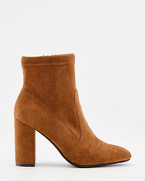 Stretch Faux Suede Sock Boot
		STYLE: 374695 | Le Chateau Stores Inc.