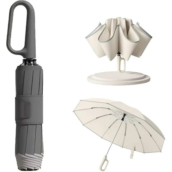 2024 New Ring Buckle Umbrella,Reflective Safety Strip,Sturdy Windproof,Travel Portable Windproof ... | Walmart (US)