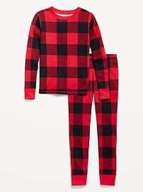 Gender-Neutral Matching Print Snug-Fit Pajama Set for Kids | Old Navy (US)