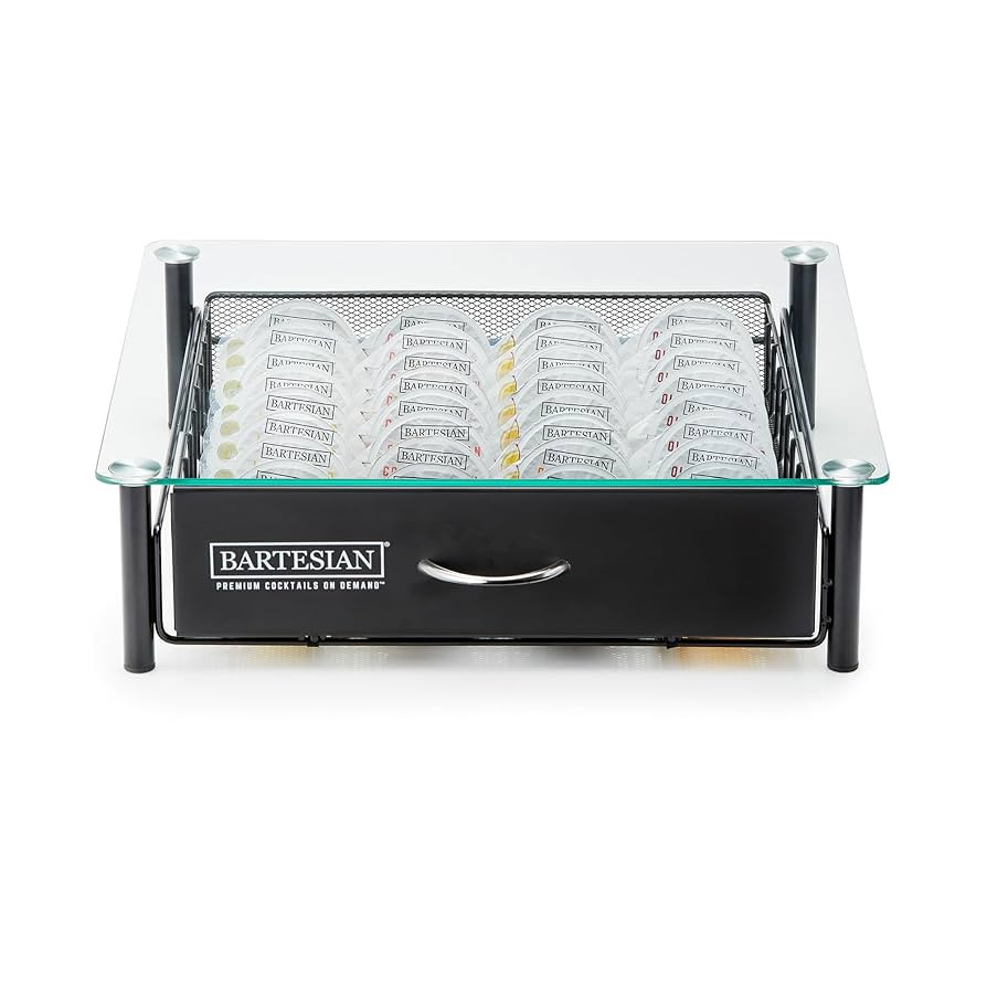 Bartesian Cocktail Capsule Storage Drawer Organizer - Stylish Mixology Cocktails Drink Mixer Hold... | Amazon (US)