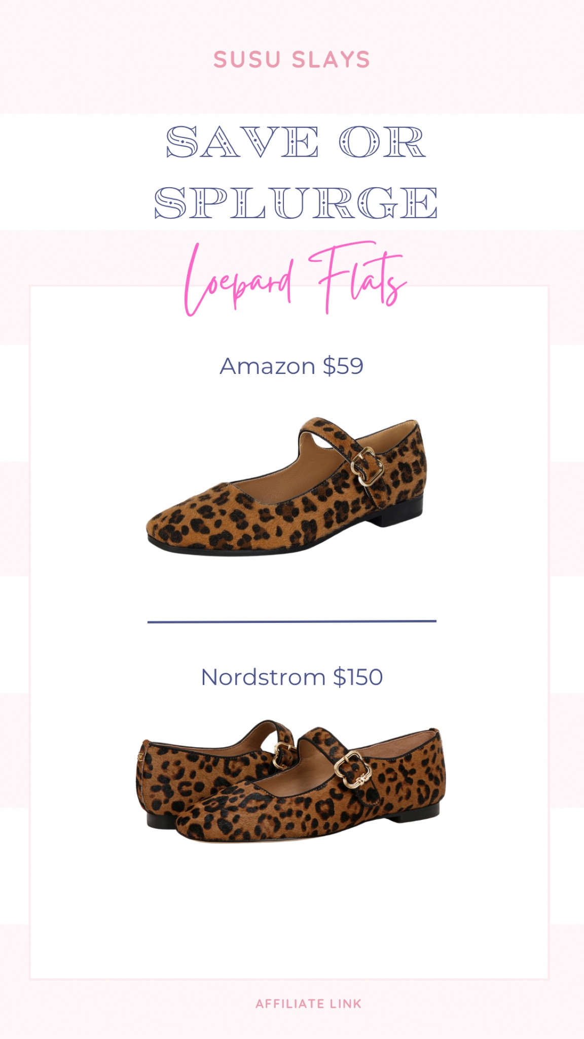 Leopard flats are everything this season!! Perfect to dress up or down. These look so much alike and one is $100 less!

#LTKSeasonal #LTKFindsUnder100 #LTKShoeCrush