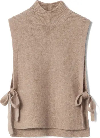 Wool & Mohair Side Tie Bib Vest | Nordstrom