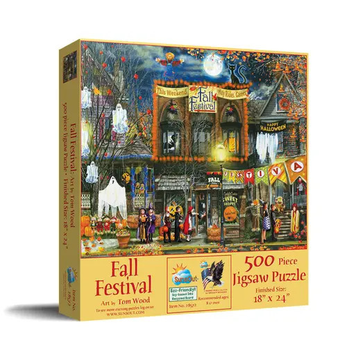 Sunsout Fall Festival 500 piece Jigsaw Puzzle for Adults in Multicolor at Nordstrom | Nordstrom