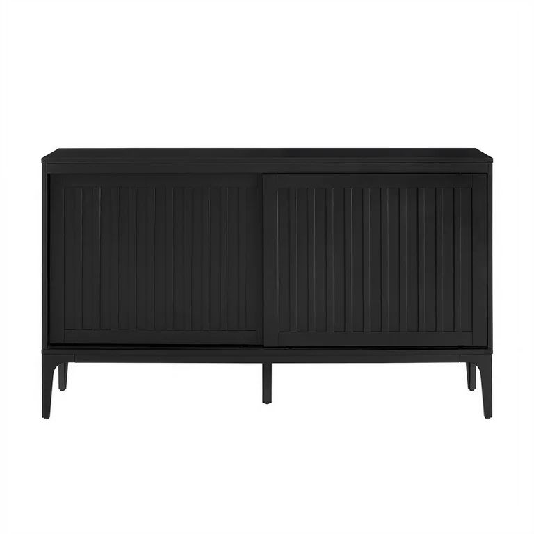 Crosley Furniture Asher Modern Particle Board Wood Sideboard in Matte Black | Walmart (US)