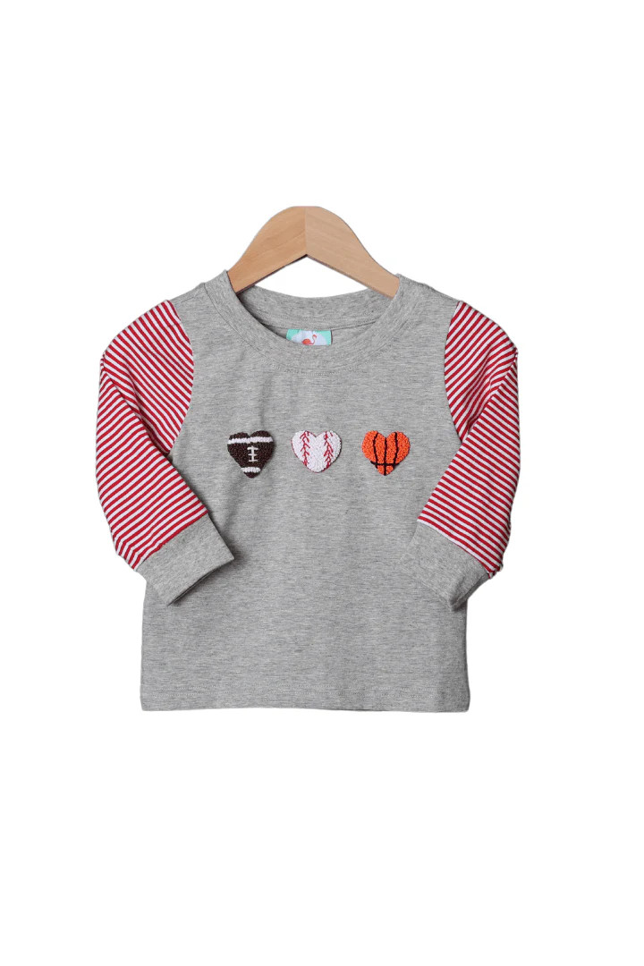 French Knot Sweet Sports Shirt | The Smocked Flamingo