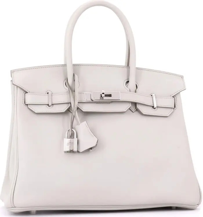 Birkin Handbag Light Swift with Palladium Hardware 30 | Nordstrom