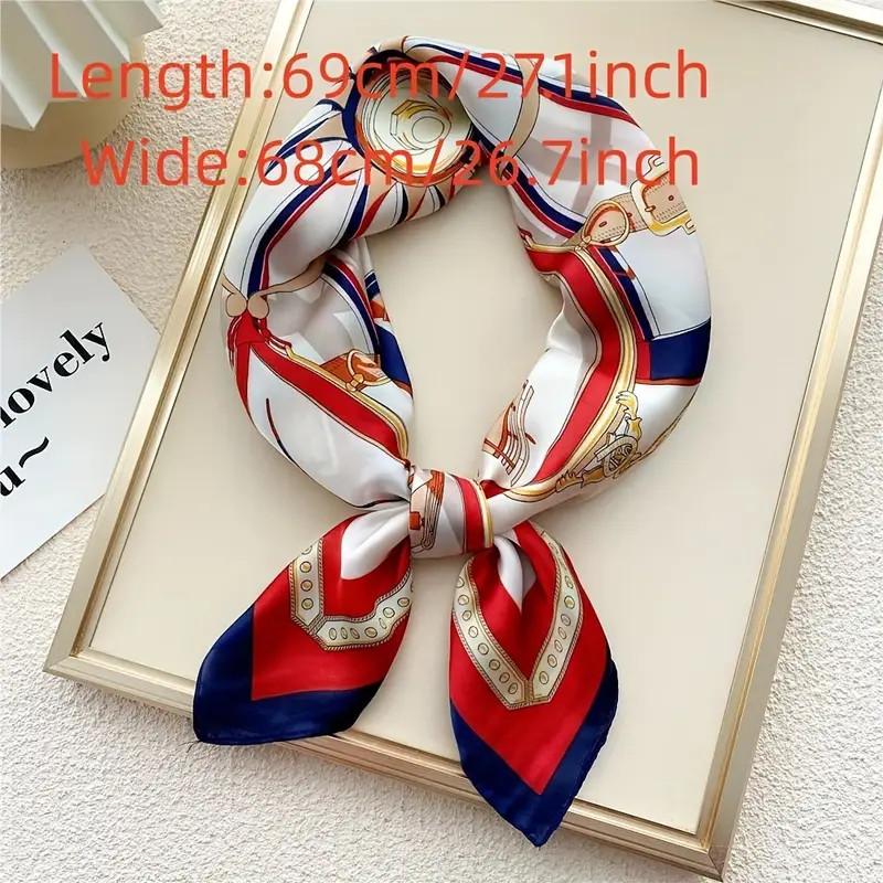 Multicolor Printed Professional Neck Scarf Thin Decorative - Temu Canada | Temu Affiliate Program