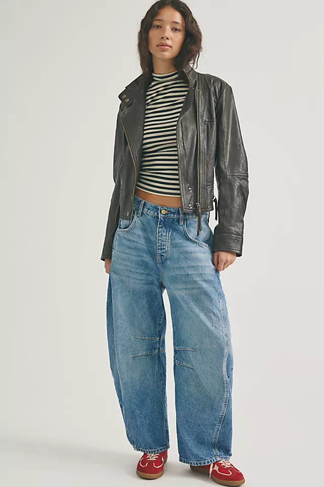 We The Free Good Luck Mid-Rise Barrel Jeans | Free People (Global - UK&FR Excluded)