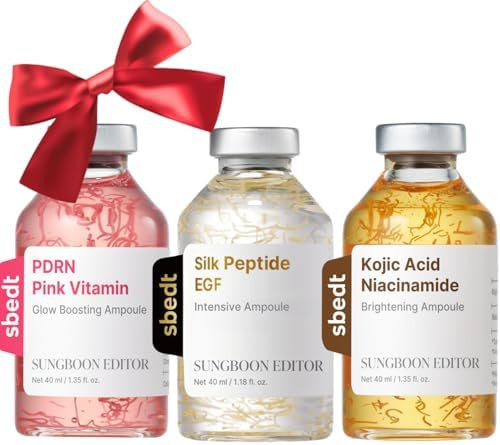 SUNGBOON EDITOR Hometox Trio Ampoule Kit, Copper Peptide, PDRN & Kojic Acid, Radiance & Glow Boos... | Amazon (US)