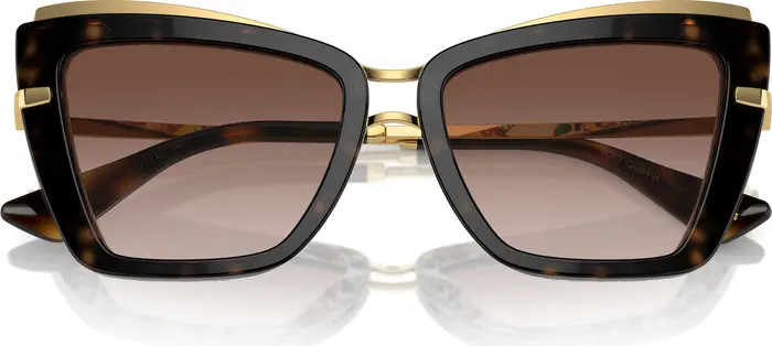 Dolce&Gabbana 54mm Gradient Cat Eye Sunglasses | Nordstrom | Nordstrom