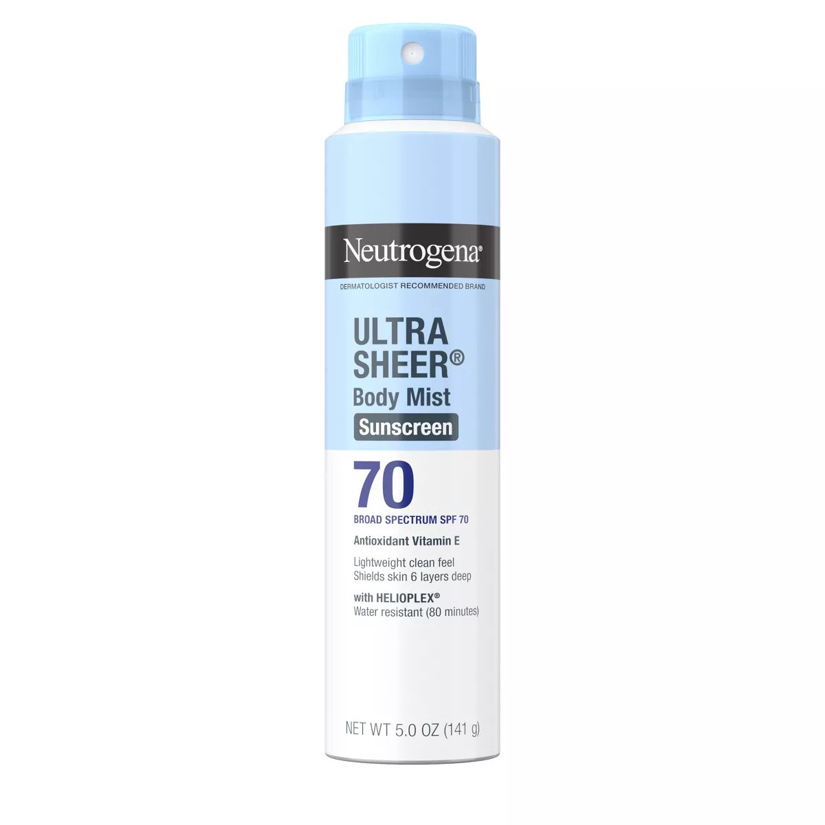 Neutrogena Ultra Sheer Sunscreen Spray, SPF 70, 5oz | Target