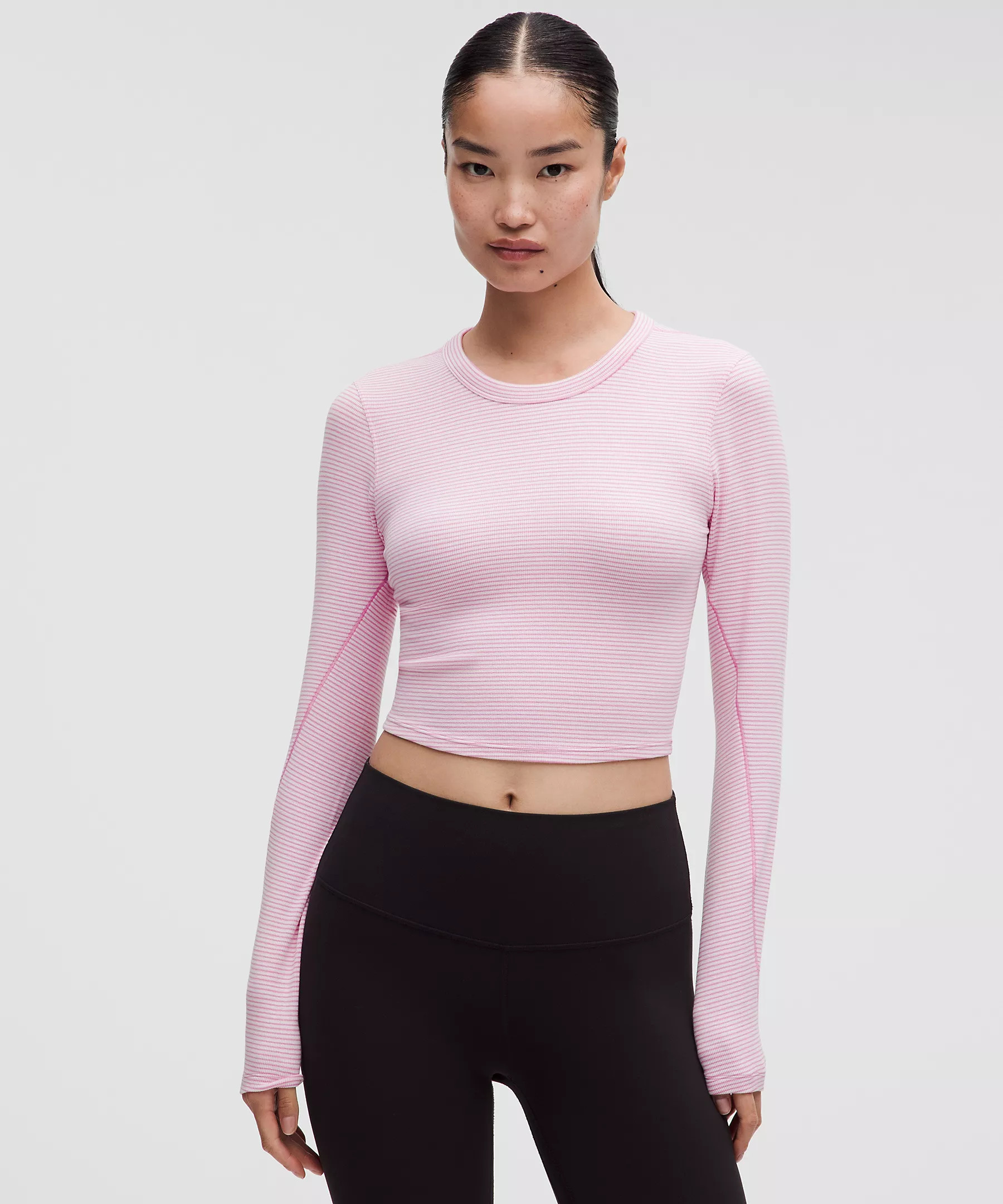Hold Tight Straight-Hem Cropped Long-Sleeve Shirt | lululemon (CA)