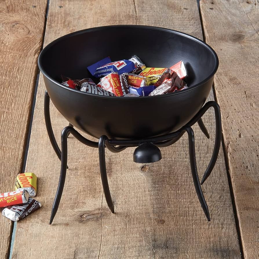 Colonial Tin Works Spider Candy Bowl, 11-inch Diameter | Amazon (US)