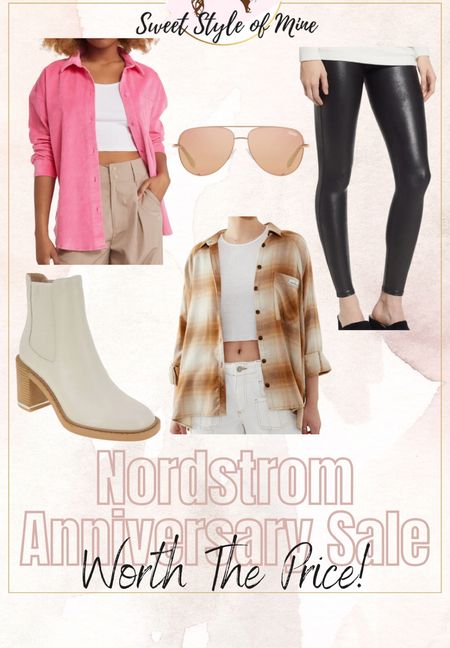 Nordstrom Anniversary Sale - 5 items I bought that are definitely worth the price 🫶👍

NSALE, fall flannel, fall corduroy shirt, corduroy shacket, white boots, Chelsea boots, spanx faux leather leggings 

#LTKSeasonal #LTKxNSale #LTKBacktoSchool
