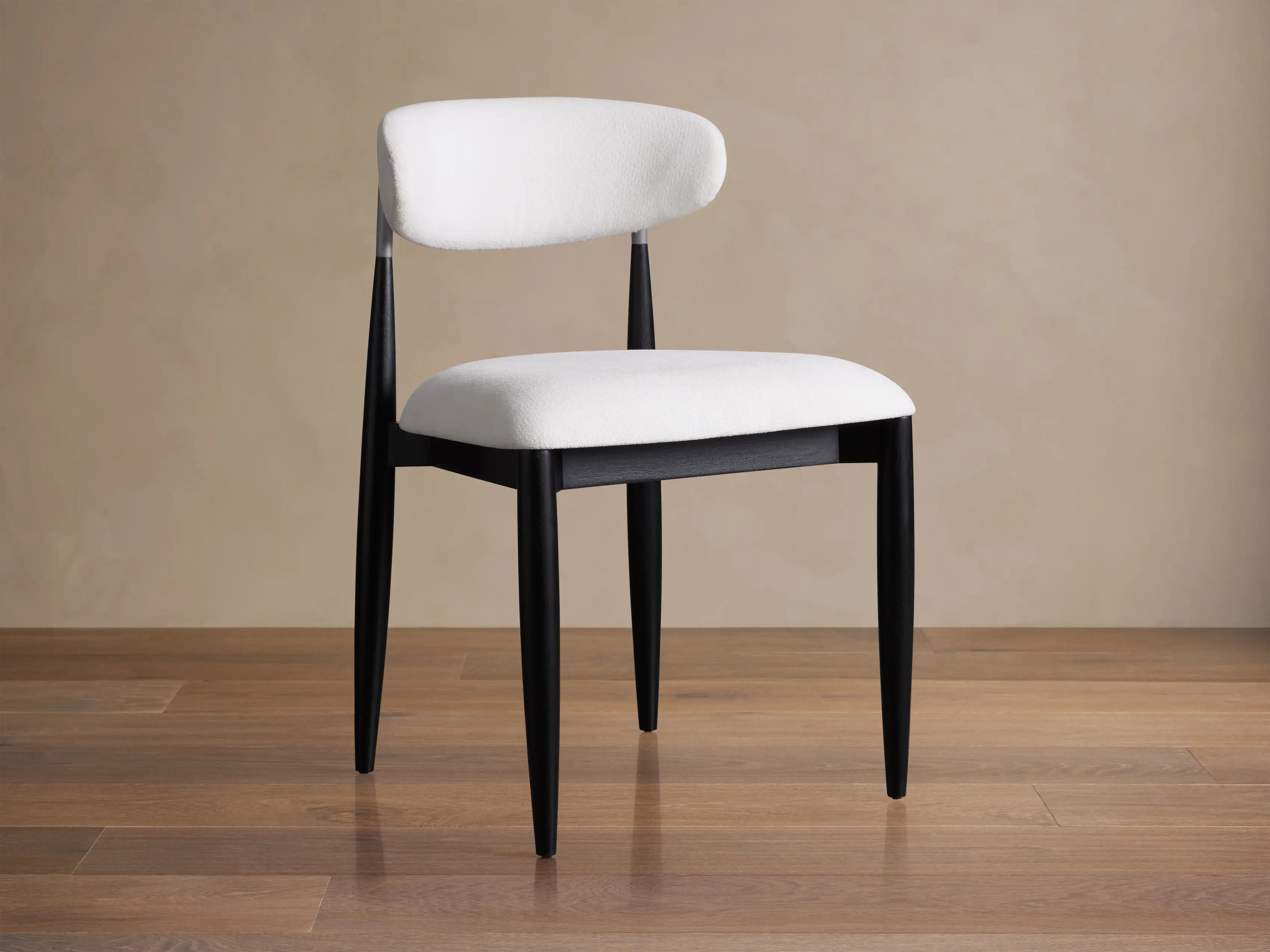 Jagger Dining Side Chair in Black with Antique Pewter | Arhaus