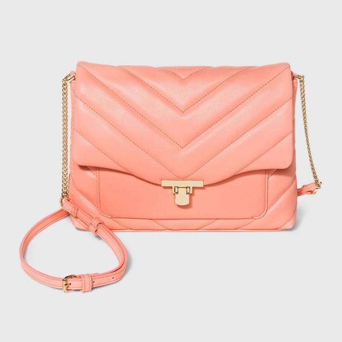 Metal Lock Boxy Large Crossbody Bag - A New Day™ | Target