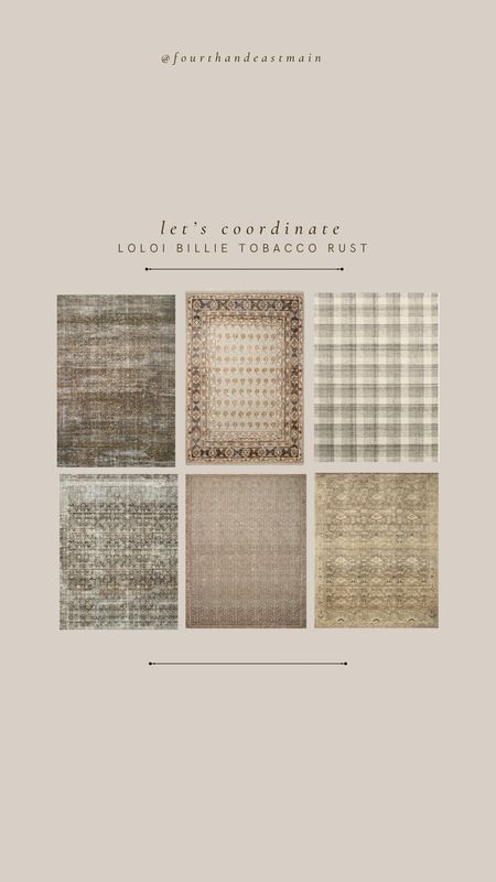 LETS COORDINATE// RUGS THAT COORDINATE WITH BILLIE TOBACCO RUST

#LTKhome
