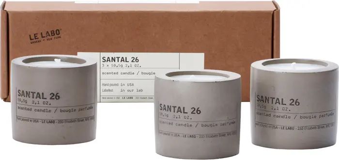 Santal 26 Set of 3 Concrete Votives | Nordstrom