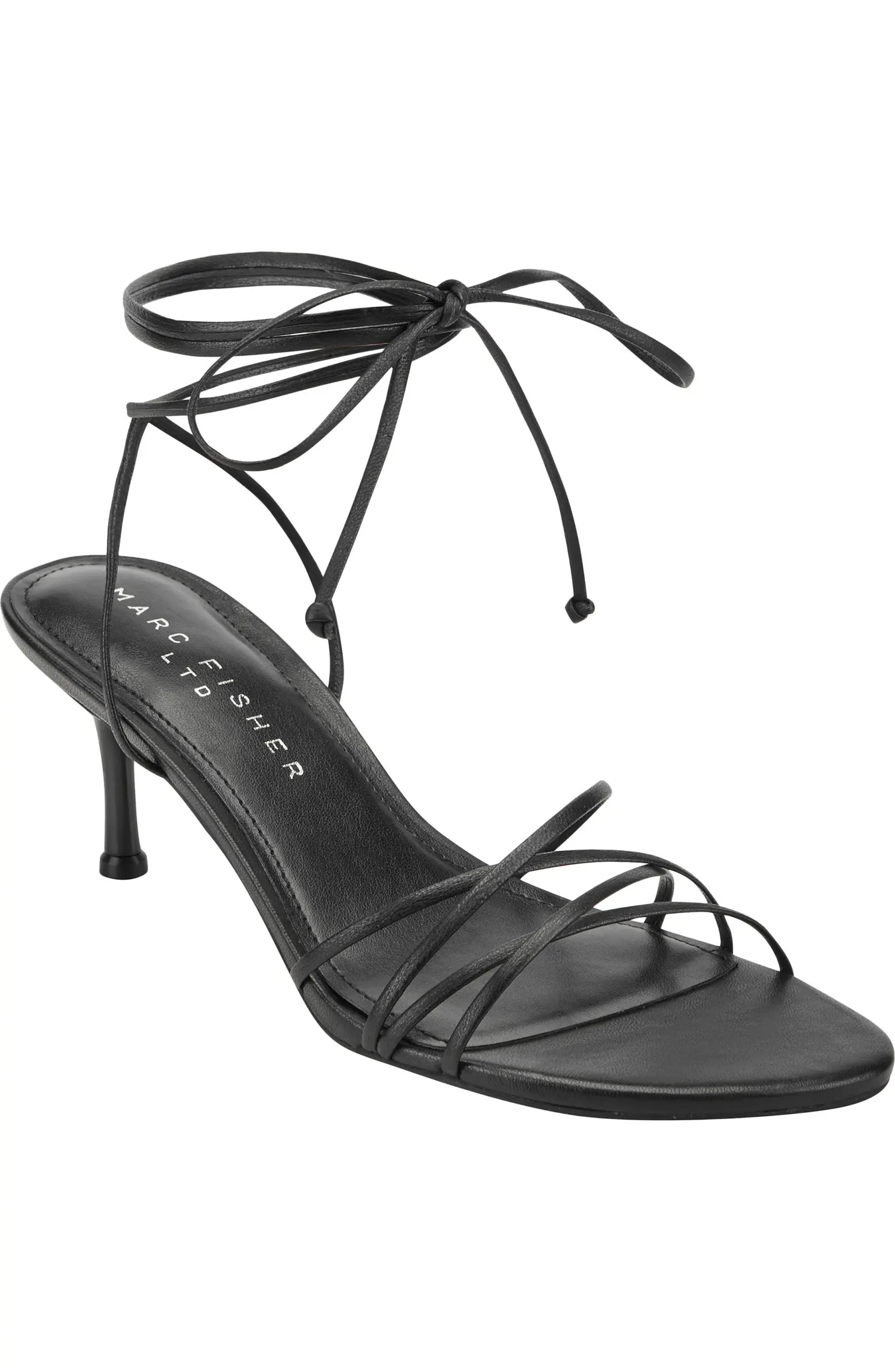 Gineva Ankle Wrap Kitten Heel Sandal (Women) | Nordstrom