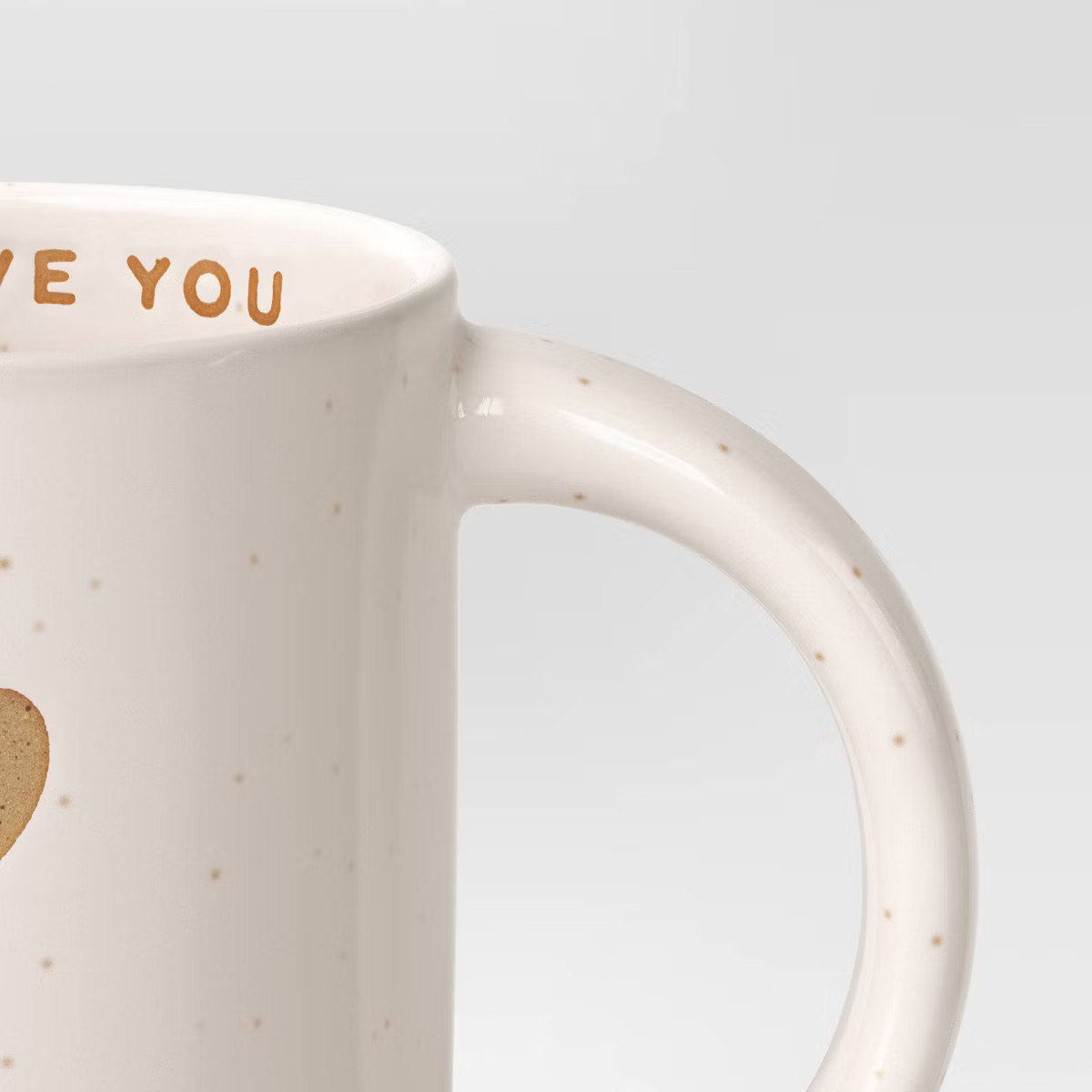 14oz Stoneware Embossed Heart I Love You Mug Ivory - Room Essentials™ | Target