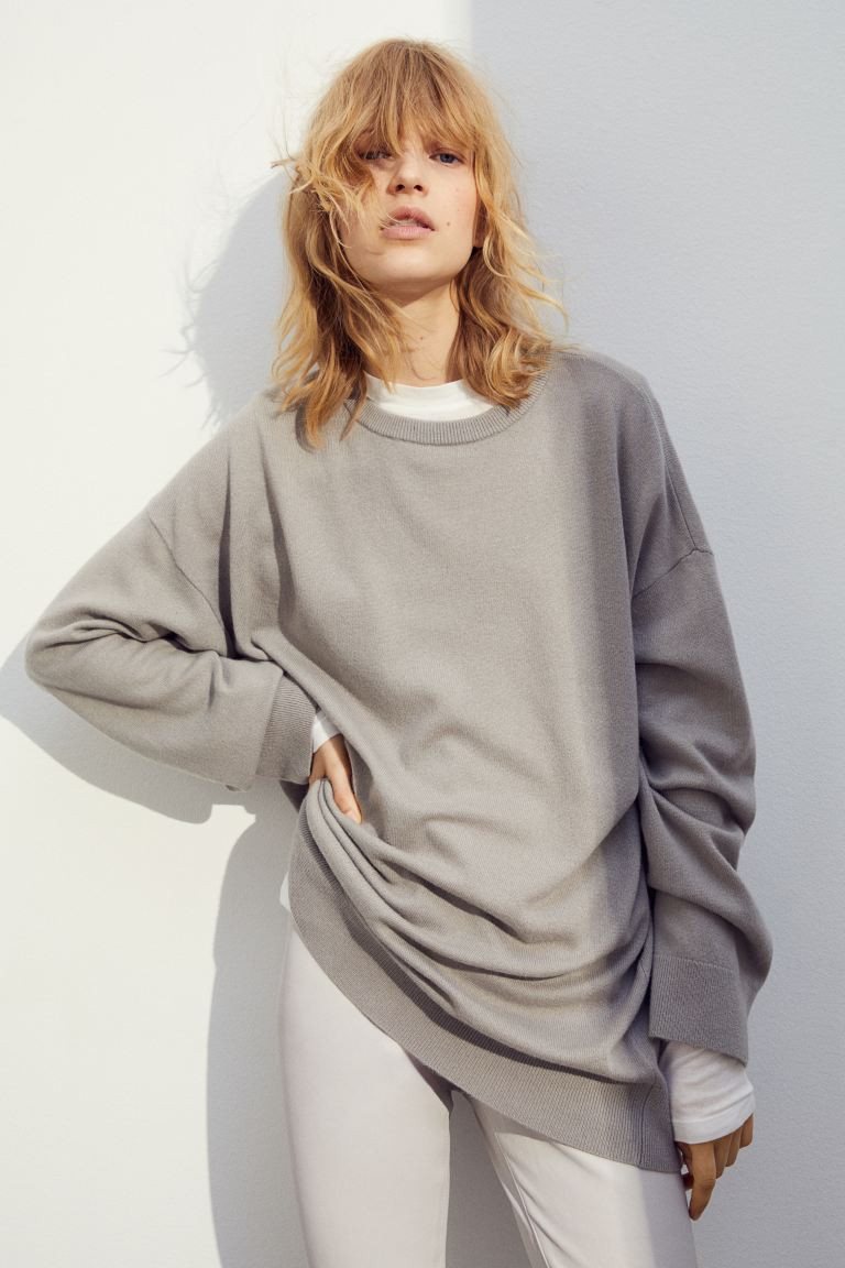 Oversized kasjmier trui | H&M (DE, AT, CH, NL, FI)