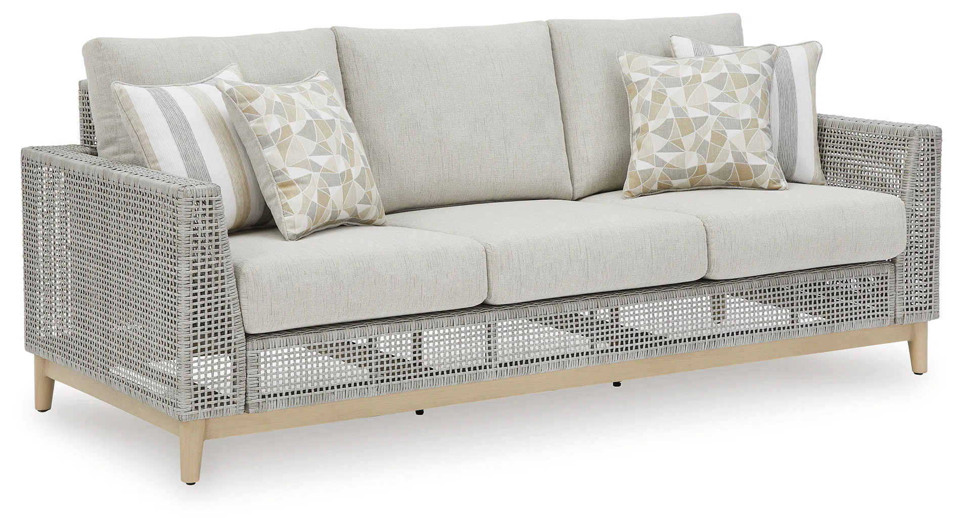George Oliver Muallam Outdoor Sofa With Cushion & Reviews | Wayfair | Wayfair North America