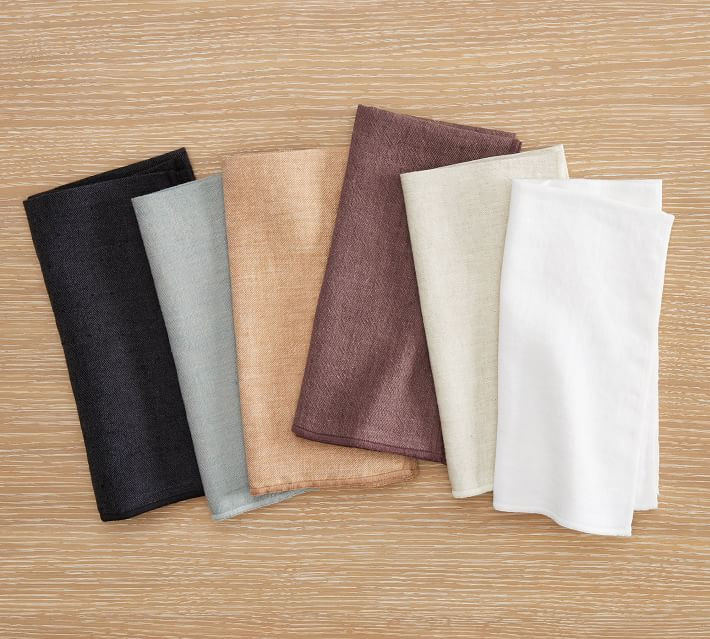 Willow Oversized Linen/Cotton Napkins | Pottery Barn (US)