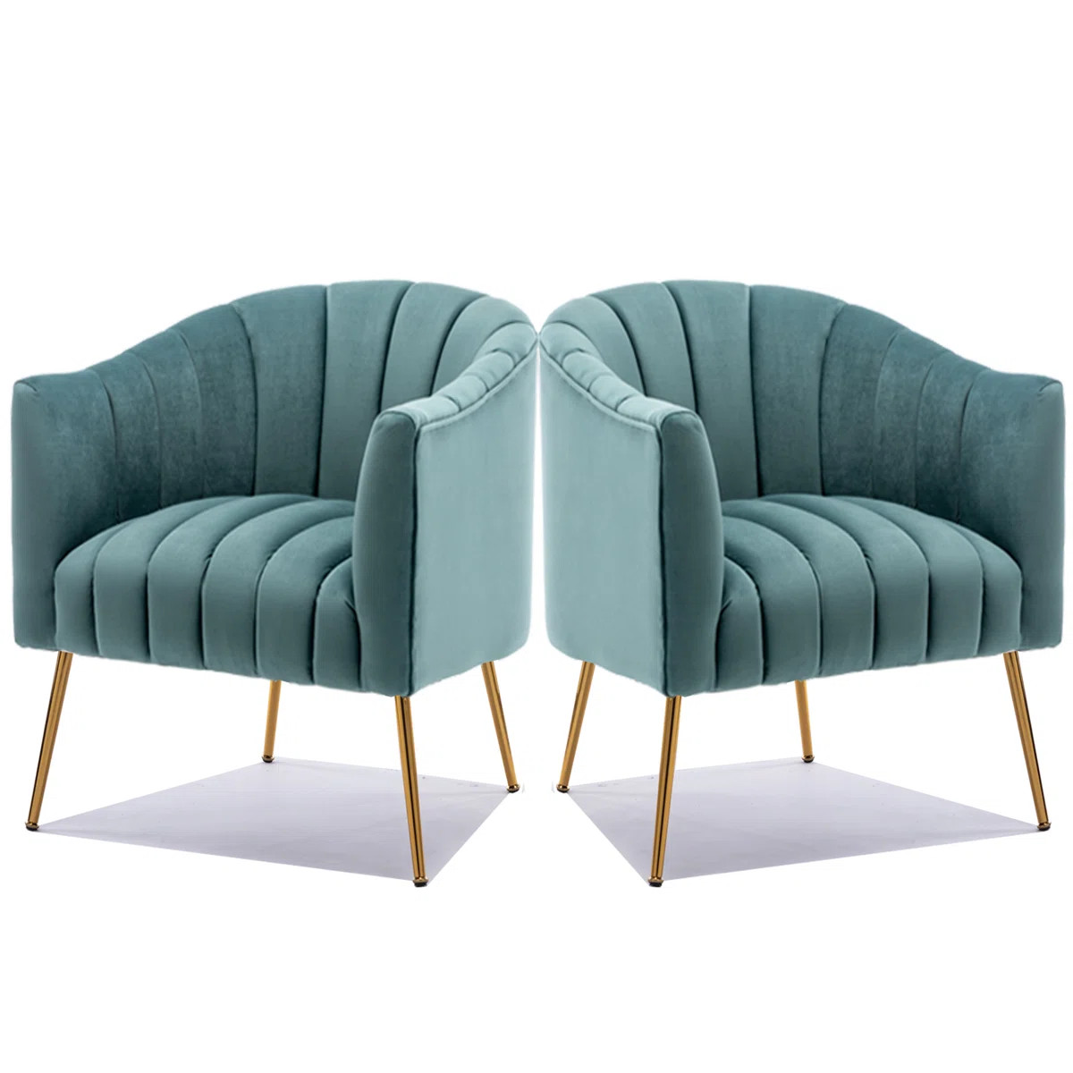 Murrow Velvet Accent Chair (Set of 2) | Wayfair North America