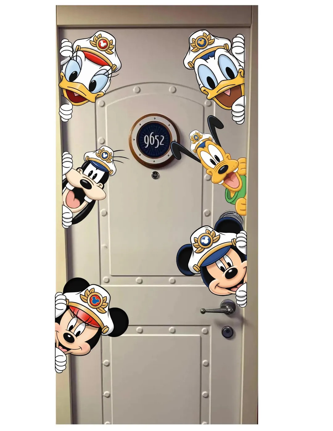 Disney Cruise Door Captain Magnets \u2013 Mickey, Minnie, Pluto, Goofy, Donald, Daisy \u2013 6.5x... | Etsy (Global)