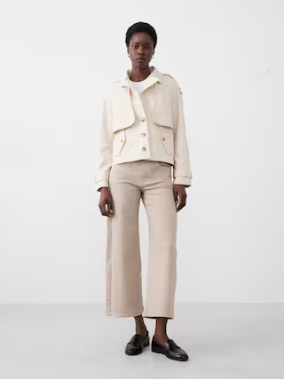 Denim Short Trench Jacket | Banana Republic Factory