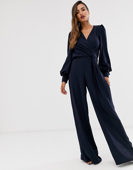 navy jumpsuits for wedding guest