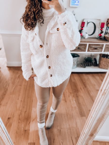 Love all the neutrals & faux Sherpa is a must this winter! Entire outfit from Walmart! Loving all these Walmart finds!!! ⛄️❄️ #WalmartPartner #WalmartFashion #liketkit

#LTKunder50 #LTKSeasonal #LTKGiftGuide