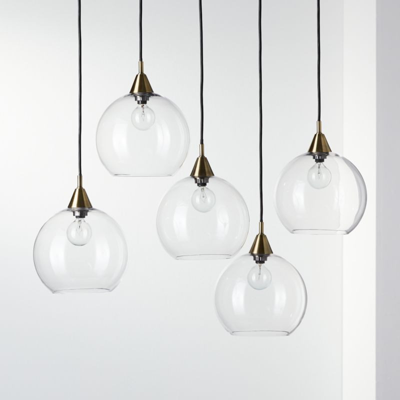 Firefly 5 Bulb Brass Pendant Light + Reviews | CB2 | CB2