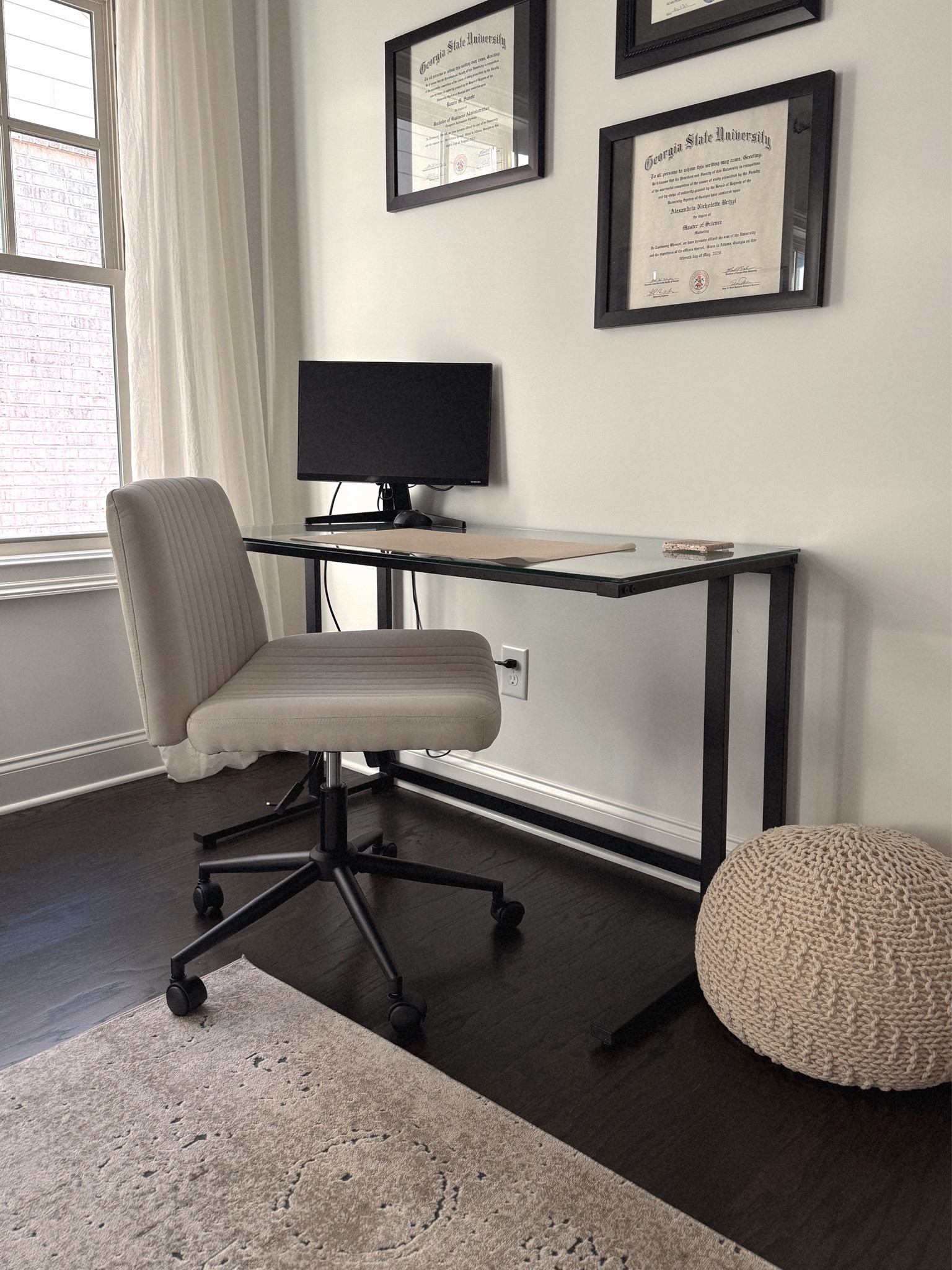 Home office desk set up with neutrals

#LTKMostLoved #LTKFamily #LTKHome