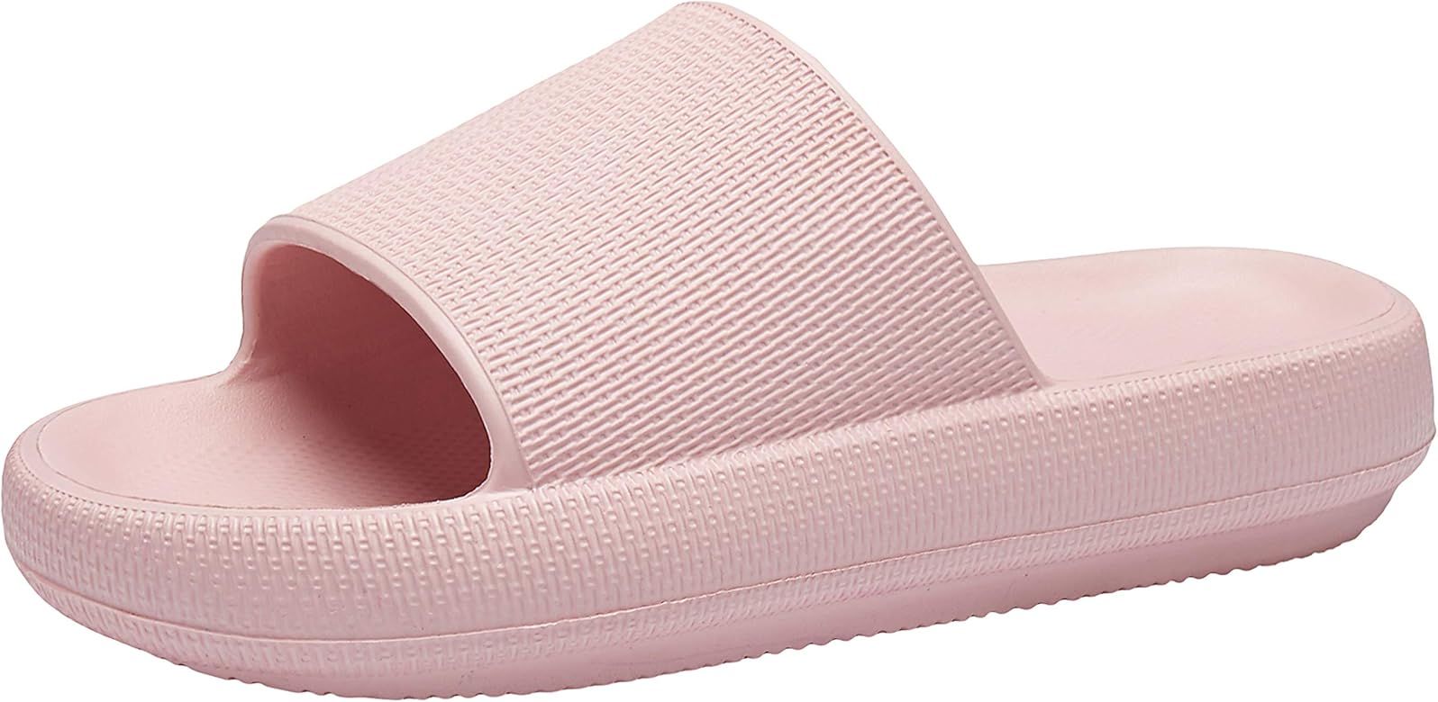 Slippers for Women and Men Quick Drying Bathroom Shower Sandals Open Toe Soft Cushioned Extra Thick  | Amazon (US)