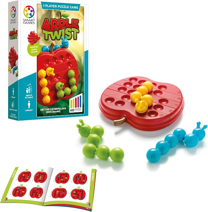 SmartGames Apple Twist Brain-Teasing Logic Puzzle Game with 60 Challenges for Ages 5+ | Amazon (US)